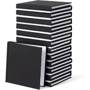 Ireer 24 قطعة 5 × 5 بوصة غلاف فني فارغ كتاب لوحة رسم صغيرة كبيرة لكتابة القصص دفاتر ملاحظات فارغة لليوميات رسم الكتابة لوازم الحرف اليدوية 72 صفحة (أسود) in Saudi Arabia