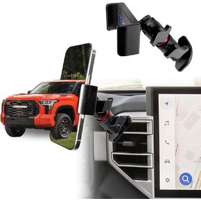 2026 Tundra Sequoia Vent Phone Mount for 2022-2026 Toyota Tundra 2023-2026 Sequoia Accessories|Aluminum Telescopic Air Vent Phone Holder|Thick Case Friendly Mount for iPhone 16/15 Pro Max, Galaxy S24 in Saudi Arabia