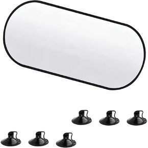 39.3"×19.6" Car Rear Window Sun Shade, Foldable Rear Windshield Sunshade with Suction Cup, Sun Protection & Heat Blocking, Titanium Silver Back Window Sun Shades for Car, Sedan, SUV in Saudi Arabia