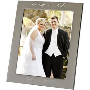 Noah's Ark Newborn Baby Photo Frame, 3"x3", Non-tarnish Brushed Pewter Finish, Gift Box Included in Kuwait