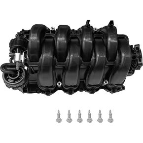 PartsFlow Intake Manifold with Gaskets Compatible with 2015 2016 2017 Ford F-150 5.0L V8 Direct Replacement Replace FL3Z9424B 615-916 in Kuwait