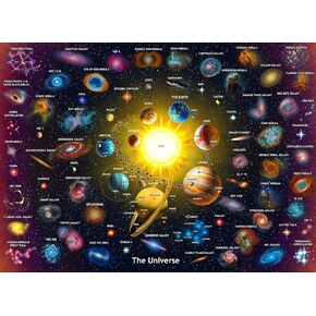 Puzzles for Kids Ages 6-8 and 8-10, 200 Piece Solar System Planets Learning Educational Jigsaw Puzzles, Educational Learning Toy for Boys and Girls in Saudi Arabia