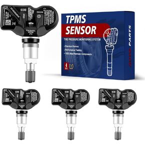 مستشعر مراقبة ضغط الإطارات المبرمج مسبقًا 315 ميجا هرتز مستشعر TPMS متوافق مع BMW 118i 120i 128i 135i 320i 328i 528i 640i 740i لـ: Mini Cooper 2010-2014 4 قطعة استبدال 36106790054 in Kuwait