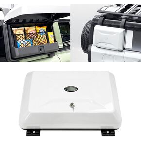 Exterior Side Mounted Gear Carrier Toolbox Storage Box with Lock fits for 2020-2025 Land Rover Defender 90 110 130 Side Storage Box, Fuji White in Saudi Arabia