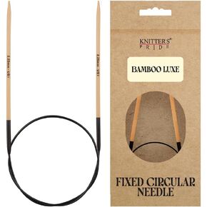 إبر Knitter's Pride Bamboo Luxe الدائرية الثابتة مقاس 16 بوصة (40 سم) - مقاس الولايات المتحدة 1.5 (2.5 مم) in Kuwait