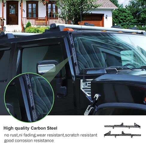 دعامة تثبيت على عمود الضوء متوافقة مع ملحقات Hummer H2 2003-2009، مجموعة أدوات تثبيت مصابيح العمل LED للزجاج الأمامي السفلي المزدوج (النمط B) in Kuwait