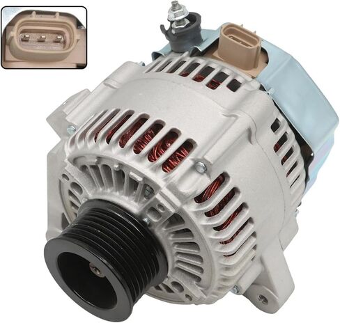 مولد 13958N متوافق مع Camry Solara 2.4L L4 2002-2003 12V 80Amp 7-Groove 27060-0H010 27060-28170 102211-2380 102211-2480 in Kuwait