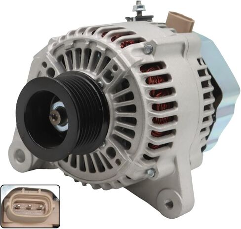 مولد 13958N متوافق مع Camry Solara 2.4L L4 2002-2003 12V 80Amp 7-Groove 27060-0H010 27060-28170 102211-2380 102211-2480 in Kuwait