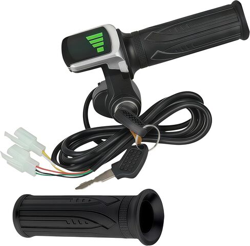 48V Ebike Full Twist Throttle, with LED Display with Key Lock for Ebike Motorcycle Scooter in Saudi Arabia