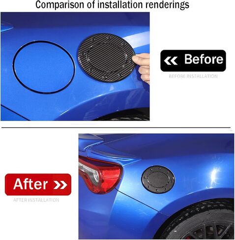 Car Accessories Fit For Subaru BRZ & Toyota 86 2012-2020 Exterior Fuel Tank Cover Gas Lid Cap (Carbon Fiber Style) ABS 1 PC in Kuwait