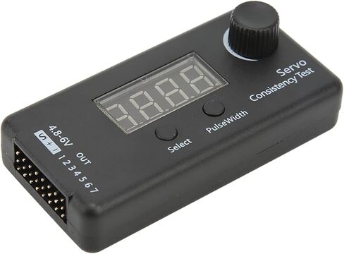 جهاز اختبار Drfeify RC المحمول 3 أوضاع جهاز اختبار مؤازر لمعدات توجيه طائرات الهليكوبتر RC، بلاستيك، أسود in Kuwait