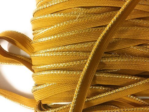 Metalic Gold / Mustard Cord-edge Piping Trim for Clothing Pillows, Lamps, Draperies 5 Yards Pi-129 in Saudi Arabia