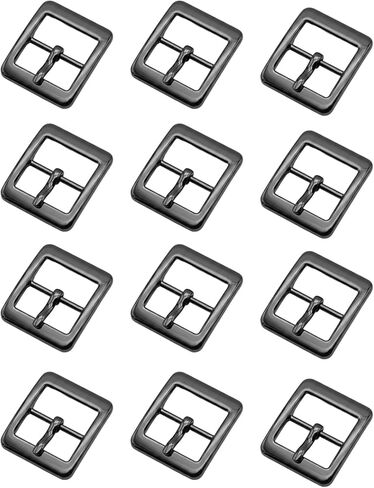 12Pcs 5/8 Inch Zinc Alloy Square Pin Buckle, Eco-Friendly Electroplating for Leather Bags/Belts/Clothing Accessories in Kuwait
