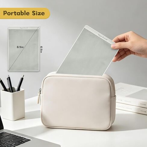 Uncle Board 8.5 Inch x6.5 Inch – Magnetic Small White Board,Dry Erase Board with Magnetic Pen, Smudge-Free Writing, Refrigerator Magnet for Office, Home, and Kitchen. in Saudi Arabia