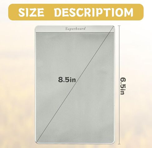 Uncle Board 8.5 Inch x6.5 Inch – Magnetic Small White Board,Dry Erase Board with Magnetic Pen, Smudge-Free Writing, Refrigerator Magnet for Office, Home, and Kitchen. in Saudi Arabia