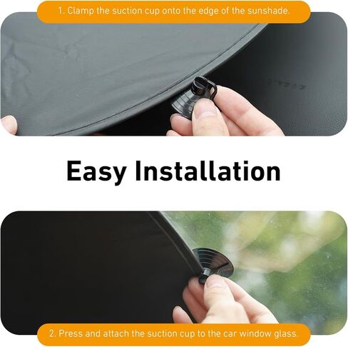 39.3"×19.6" Car Rear Window Sun Shade, Foldable Rear Windshield Sunshade with Suction Cup, Sun Protection & Heat Blocking, Titanium Silver Back Window Sun Shades for Car, Sedan, SUV in Saudi Arabia