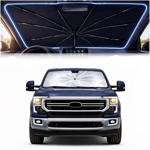 2026 Upgraded Car Windshield Sun Shade Umbrella - Custom-Fit for Honda Odyssey 2018-2026 Umbrella Sunshade,Easy Install,UV Protection & Heat Reflective,Keep Interior Cooler with Storage Bag in Kuwait