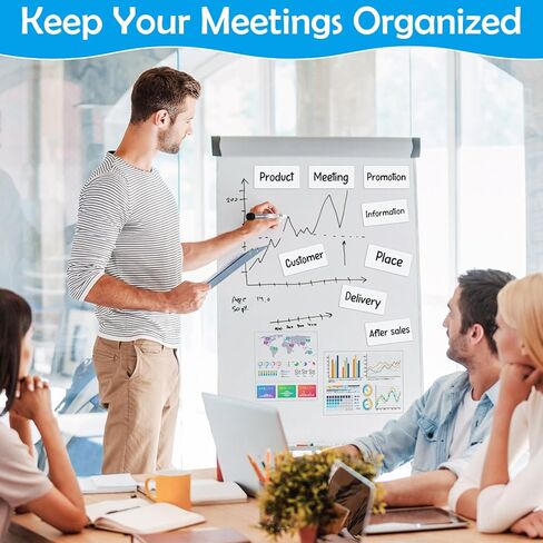Meetory 80 Pack Magnetic Labels - 4x2 Inch Dry Erase Magnetic Labels for Whiteboards, Reusable Sticky Notes, Magnet Name Plates for Classrooms Blanked in Kuwait