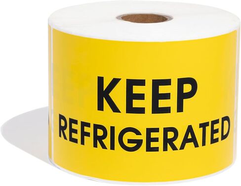 6" X 6" UN 1845 Hazard Class 9 Dry Ice Warning Labels (500 Stickers, 1 Roll) Water-Resistant Hazmat Shipping and Handling Labels with Permanent Adhesive - Aegis Adhesives in Kuwait
