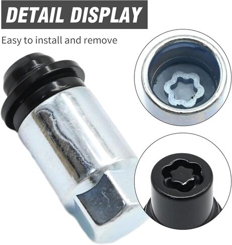 M12 X 1.5 Wheel Lock Lug Nut Set 1.34" Replacement for Toyota Avalon RAV4 Camry Tacoma Corolla Matrix CHR Mirai Venza Celica Prius Highlander Sienna Replacement for Lexus (1.34inch) in Kuwait