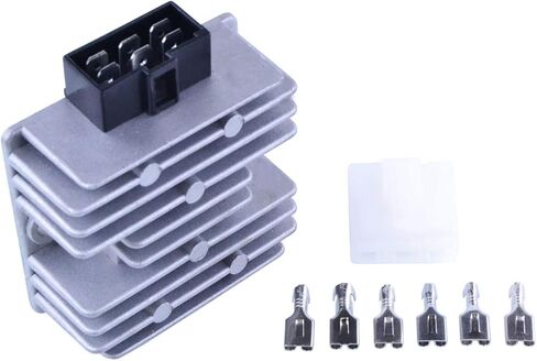 RMSTATOR Replacement for Voltage Regulator Rectifier Yamaha Zuma 50 Vino Classic XF 50 C3 Riva 125 1985-2019 | OEM Repl.# 3B3-H1960-00-00 36F-81960-A0-00 36F-81960-A1-00 36F-81960-A2-00 in Kuwait