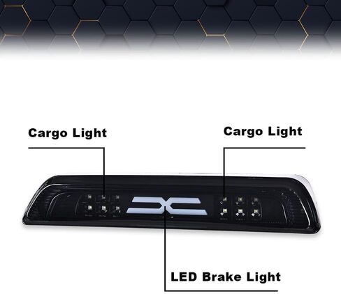 PIT66 LED ضوء الفرامل الثالث، متوافق مع Toyota Tundra 2007 2018 ارتفاع جبل Thrid الذيل ضوء الفرامل البضائع الدخان عدسة سوداء الإسكان in Kuwait