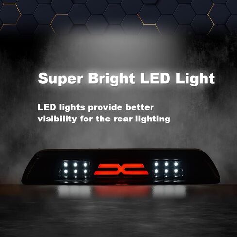 PIT66 LED ضوء الفرامل الثالث، متوافق مع Toyota Tundra 2007 2018 ارتفاع جبل Thrid الذيل ضوء الفرامل البضائع الدخان عدسة سوداء الإسكان in Kuwait