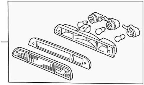 قطع غيار Ford الأصلية - المصباح Asy - خلفي - مثبت بالأعلى (CC3Z-13A613-B) in Kuwait