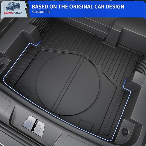 حصيرة Rongtaod السفلية للشحن متوافقة مع 2025 2026 شيفروليه إكوينوكس NO EV GMC Terrain Cargo Liner Sub Trunk Liner Rear Storage Trunk TPE جميع ملحقات Chevy Equinox (حصيرة صندوق السيارة السفلية) in Kuwait