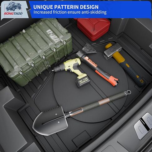 حصيرة Rongtaod السفلية للشحن متوافقة مع 2025 2026 شيفروليه إكوينوكس NO EV GMC Terrain Cargo Liner Sub Trunk Liner Rear Storage Trunk TPE جميع ملحقات Chevy Equinox (حصيرة صندوق السيارة السفلية) in Kuwait