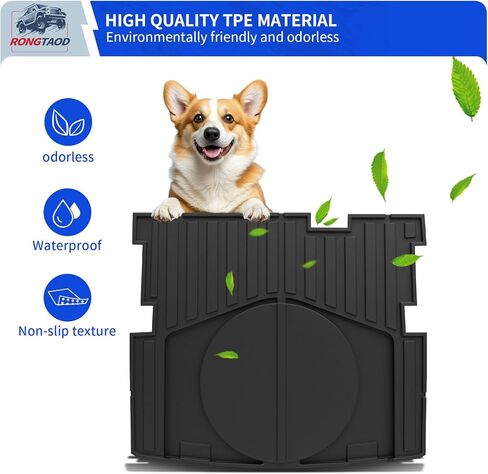 حصيرة Rongtaod السفلية للشحن متوافقة مع 2025 2026 شيفروليه إكوينوكس NO EV GMC Terrain Cargo Liner Sub Trunk Liner Rear Storage Trunk TPE جميع ملحقات Chevy Equinox (حصيرة صندوق السيارة السفلية) in Kuwait