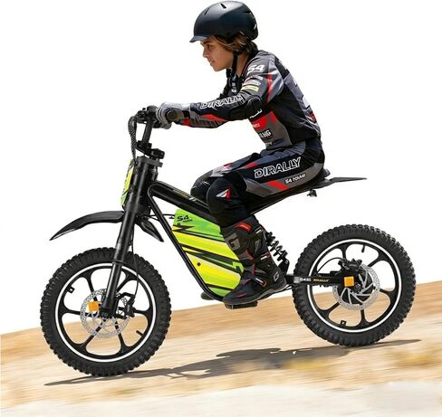 eAhora S4 Electric Dirt Bike for Kids 8-14, Peak 1200w 26.8MPH Electric Motorcycle, 37Miles 120-150 mins Ride Time, Adjustable 3-Speed Off-Road Ebike for Kids, 16IN Knobby Tires Max Load 176 Lbs in Saudi Arabia