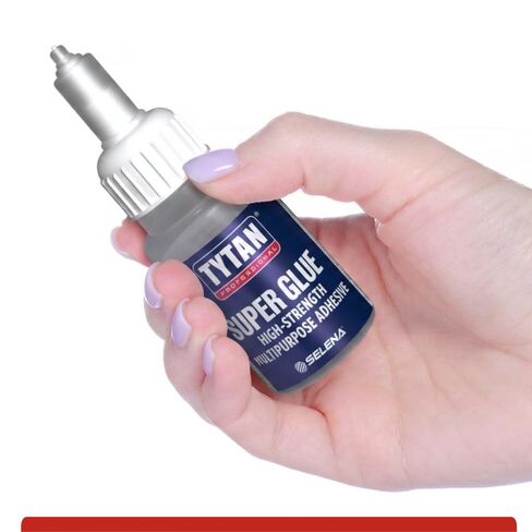 TYTAN Professional Glue 0.7 oz (20g) 1 Pack - لاصق Cyanoacrylate الشفاف سريع الجفاف - رابطة فورية قوية للبلاستيك والمعادن والخشب والمطاط والمزيد - فوهة دقيقة in Kuwait