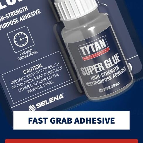TYTAN Professional Glue 0.7 oz (20g) 1 Pack - لاصق Cyanoacrylate الشفاف سريع الجفاف - رابطة فورية قوية للبلاستيك والمعادن والخشب والمطاط والمزيد - فوهة دقيقة in Kuwait