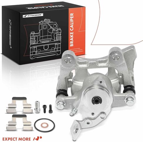 A-Premium Disc Brake Caliper Assembly with Bracket Compatible with Volkswagen Passat 2008-2009, Passat CC 2009, CC 2009/2012, Rear Right Passenger Side in Kuwait