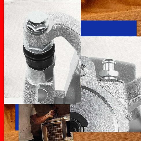 JC Whitney JFBAJCWBC00188 Rear Left Brake Caliper Assembly with Bracket - Compatible with Jeep Cherokee 2014-2021 in Kuwait