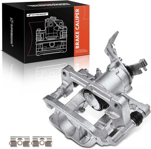 A-Premium Disc Brake Caliper Assembly with Bracket Compatible with Select Chevy and Cadillac Models - Volt 2011-2015, Cruze 2014-2015 2.0L, ELR 2014-2016 - Rear Left Driver Side in Kuwait