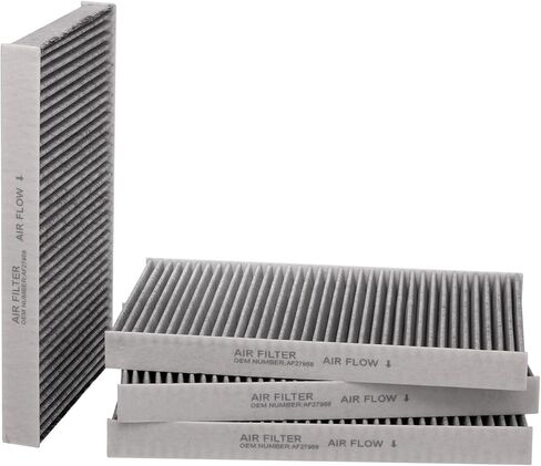 AF27958 Panel Activated Carbon Panel Cabin Air Filter Compatible with International Navistar 4000/7000/DuraStar/ProStar/LoneStar Trucks 2008-2026 Models Replaces 3839141C1 5008066 PA5679 (4 Pack) in Kuwait