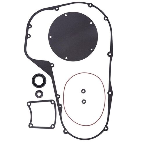 Motorcycle Clutch Primary Cover Gasket Kit Compatible with FLTR FLHR FLHX FLHT FLHTC Electra Road King Street CVO 34901-94A in Saudi Arabia
