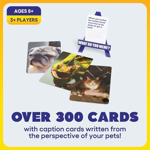 ماذا تفعل ميمي؟ إصدار Family Pets Only، ألعاب أطفال مذهلة وألعاب مضحكة لجميع أفراد العائلة، تتضمن 300 بطاقة توضيحية، و65 بطاقة صور، وحامل واحد، وتعليمات in Kuwait