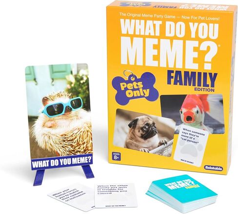 ماذا تفعل ميمي؟ إصدار Family Pets Only، ألعاب أطفال مذهلة وألعاب مضحكة لجميع أفراد العائلة، تتضمن 300 بطاقة توضيحية، و65 بطاقة صور، وحامل واحد، وتعليمات in Kuwait