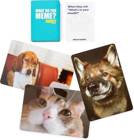 ماذا تفعل ميمي؟ إصدار Family Pets Only، ألعاب أطفال مذهلة وألعاب مضحكة لجميع أفراد العائلة، تتضمن 300 بطاقة توضيحية، و65 بطاقة صور، وحامل واحد، وتعليمات in Kuwait