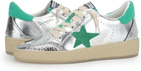 Vintage Havana Women's Denisse Sneaker, Silver/Green Multi, 9 in Saudi Arabia