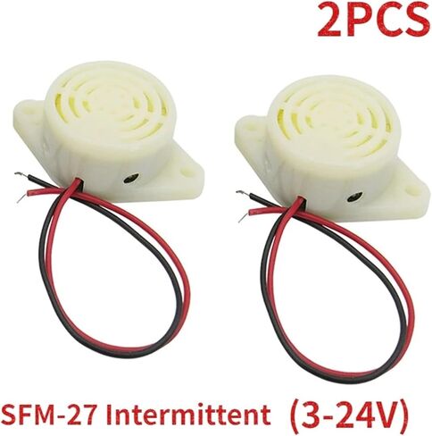 2PCS SFM-27 Buzzer 95DB Active Buzzer High-Decibel 3-24V 12V Electronic Buzzers Beep Alarm Intermitten in Kuwait