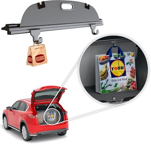Car Trunk Hooks for Purses and Bags with Innovative Mount to Cargo Cover — The Best Way to Organize Storage in Your SUV — Alternative to Headrest Hooks, 2 Pack in Saudi Arabia