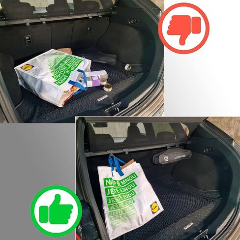 Car Trunk Hooks for Purses and Bags with Innovative Mount to Cargo Cover — The Best Way to Organize Storage in Your SUV — Alternative to Headrest Hooks, 2 Pack in Saudi Arabia