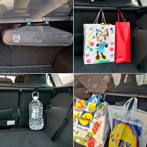 Car Trunk Hooks for Purses and Bags with Innovative Mount to Cargo Cover — The Best Way to Organize Storage in Your SUV — Alternative to Headrest Hooks, 2 Pack in Saudi Arabia