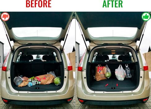 Car Trunk Hooks for Purses and Bags with Innovative Mount to Cargo Cover — The Best Way to Organize Storage in Your SUV — Alternative to Headrest Hooks, 2 Pack in Saudi Arabia
