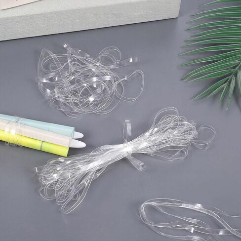 50Pcs Large Clear Rubber Bands, 200x5mm/7.87x0.2in (Folded Perimeter x Width) Big Rubber Bands, Heavy Duty TPU Elastic Band for Garbage Can, Office Supplies, Crafts, Balloon Arch, File Folders in Kuwait