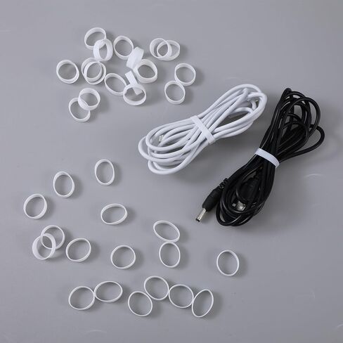 200 Pcs Small Elastic Silicone Rubber Bands 0.6 Inch Mini Silicone Cable Ties For Crafts Strong Rubberbands Heavy Duty Non-Slip Elasticity Coil Ring For Wire Cord Cable School Home Office Organization in Kuwait